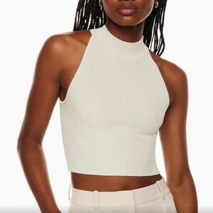 Aritzia Sculpt Mock Neck Halter Top (Babaton)